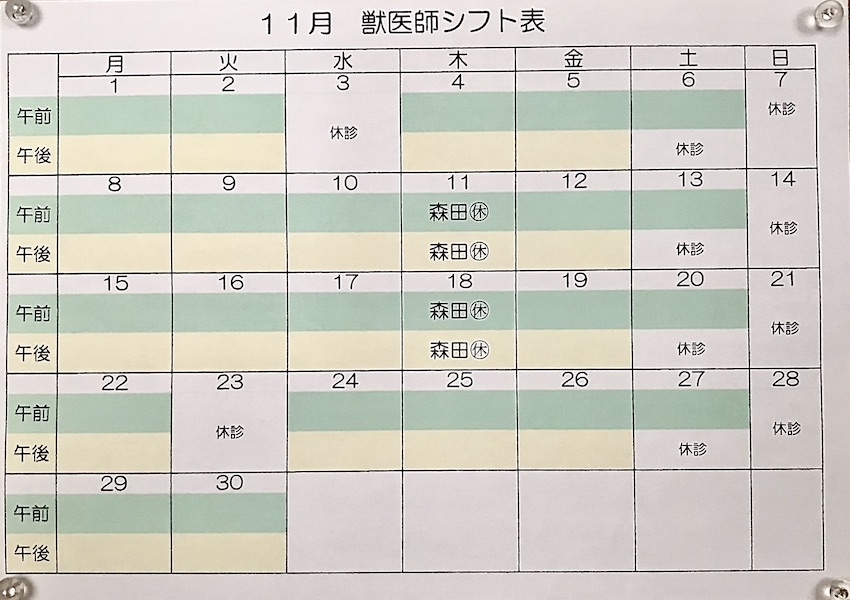 2021.11月シフト