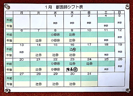 2020年1月シフト